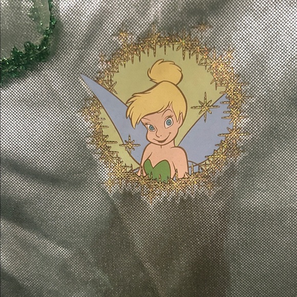 Vintage Disney Tinker Bell Sparkling Green Costume - Picture 10 of 11